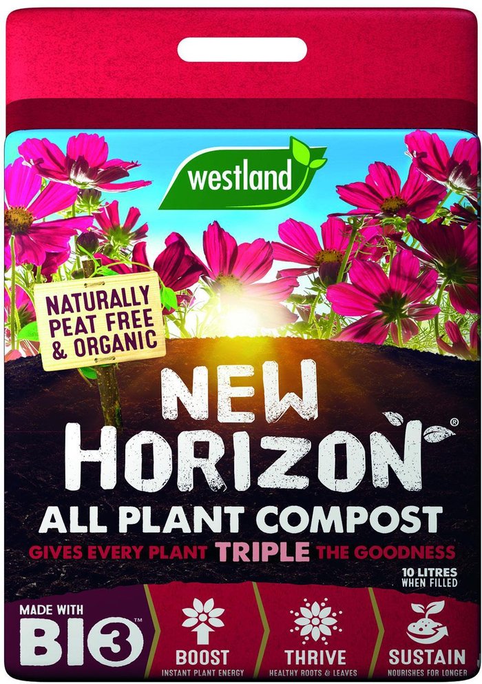 The Range | Westland Westland New Horizon All Plant Compost Peat Free Organic With Bio3 10L 4Kg Westland Westland New Horizon All Plant Compost Peat Free Organic With Bio3 10L 4Kg