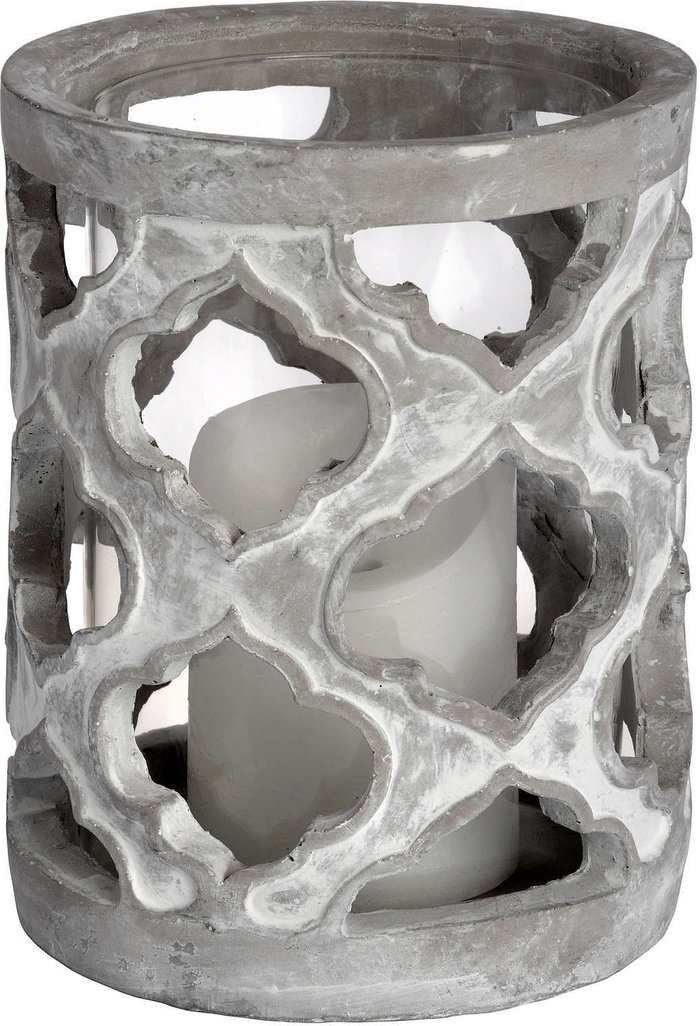 The Range | Hill Small Stone Effect Patterned Candle Holder Hill Small Stone Effect Patterned Candle Holder