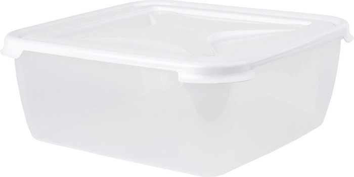 The Range | Wham Cuisine 10L Large Square Food Box Lid Packed Lunch Box - White Wham Cuisine 10L Large Square Food Box Lid Packed Lunch Box - White