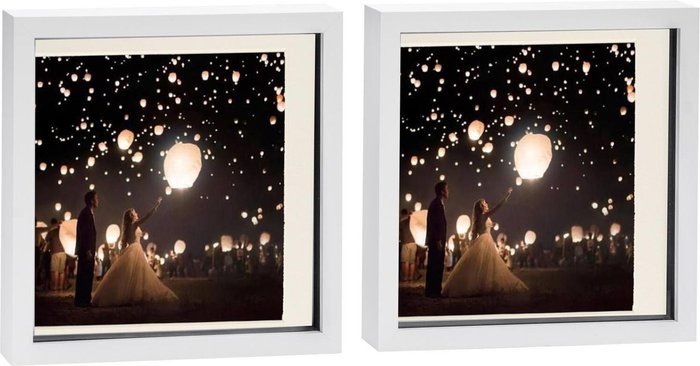 The Range | Nicola Spring 3D Box Photo Frame - 10 x 10 Nicola Spring 3D Box Photo Frame - 10 x 10