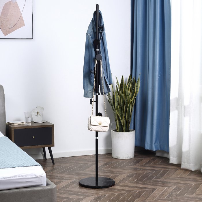 The Range | HOMCOM Coat Rack Free Standing Hall Tree - Black HOMCOM Coat Rack Free Standing Hall Tree - Black