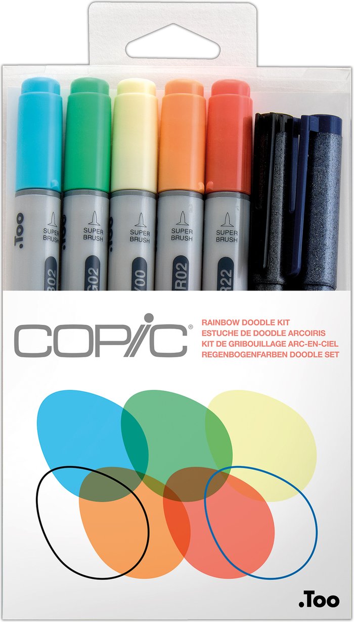 The Range | Copic Copic Doodle Kit - People - Rainbow Copic Copic Doodle Kit - People - Rainbow