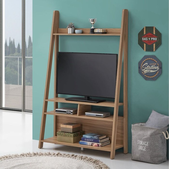 The Range | Timber Art Design UK Riva Ladder TV Unit - Brown Timber Art Design UK Riva Ladder TV Unit - Brown