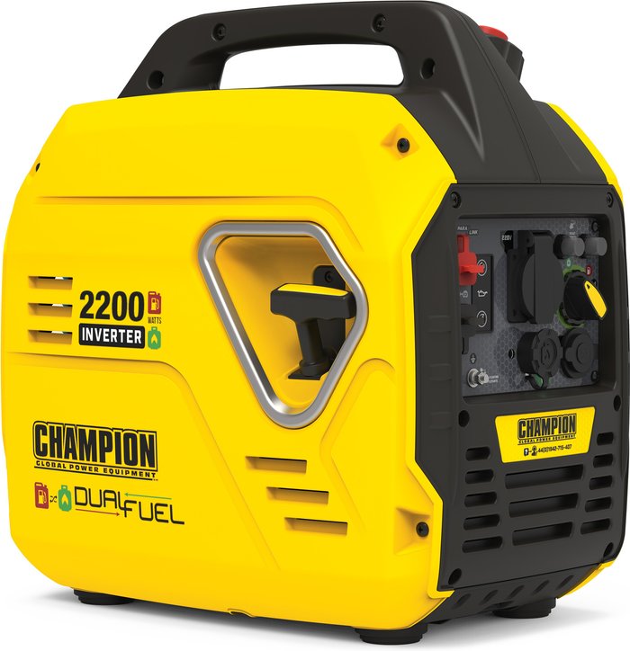 The Range | Champion Power Equipment 92001i-DF - The Mighty Atom Dual Fuel - Yellow Champion Power Equipment 92001i-DF - The Mighty Atom Dual Fuel - Yellow