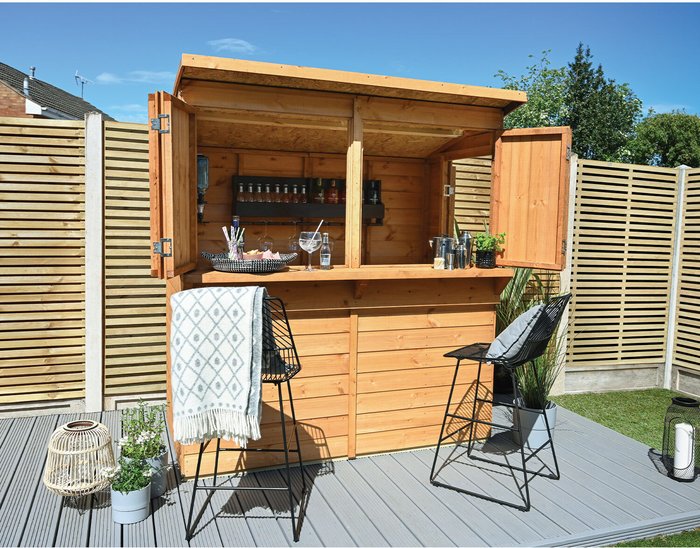 The Range | Forest Garden Wooden Shiplap Garden Bar Forest Garden Wooden Shiplap Garden Bar