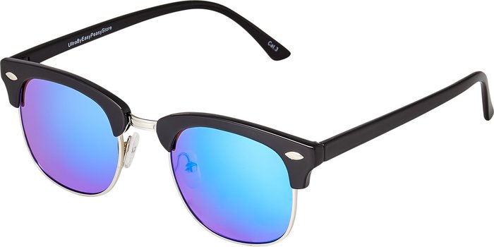 The Range | Ultra Adults Half Frame Sunglasses Men Women UV400 - Blue Ultra Adults Half Frame Sunglasses Men Women UV400 - Blue
