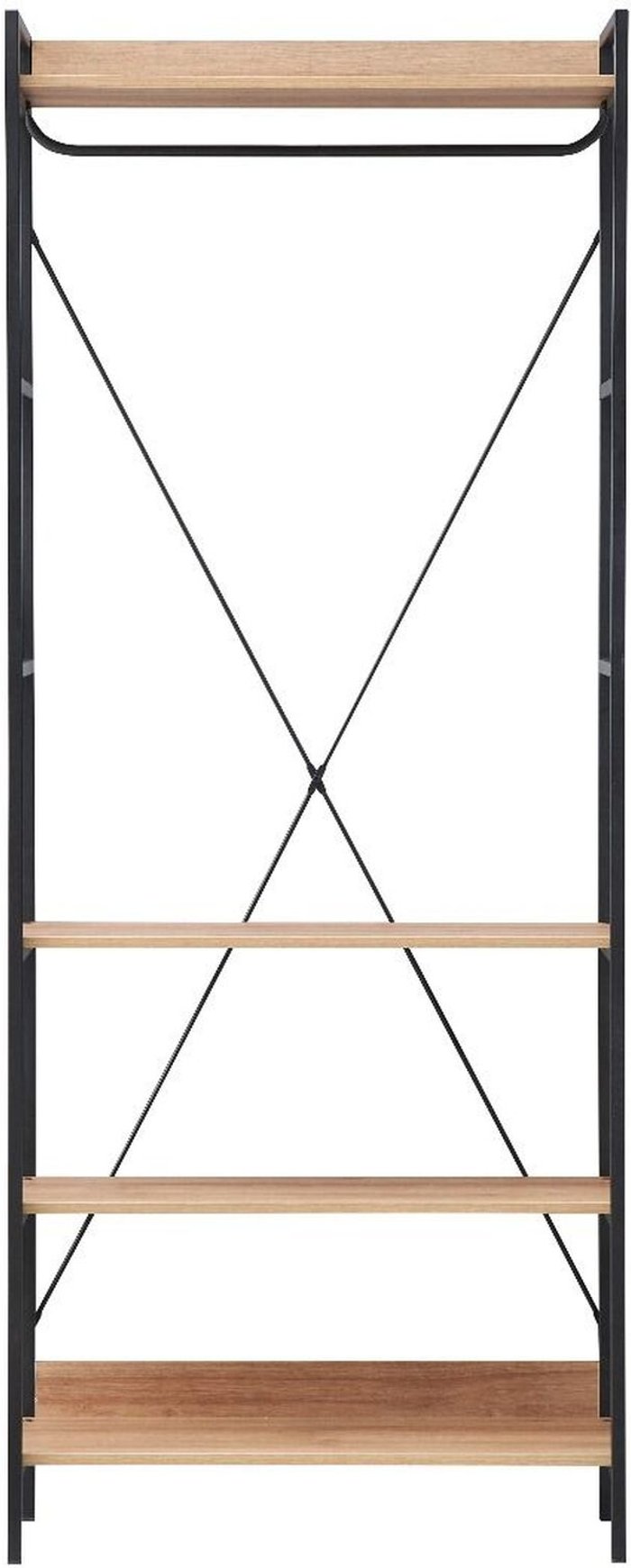 The Range | Timber Art Design UK Claire Open 4 Shelf Wardrobe - Brown Timber Art Design UK Claire Open 4 Shelf Wardrobe - Brown