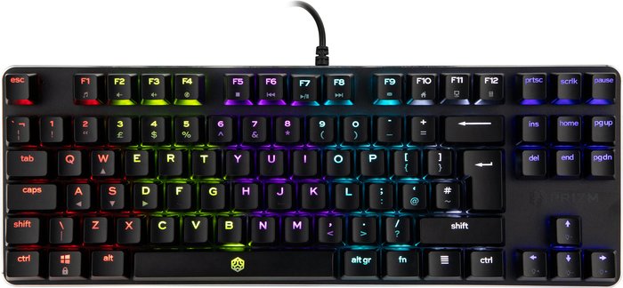 The Range | Prizm Prizm Rogue TKL Metal Multi-colour Backlit Mechanical Keyboard Prizm Prizm Rogue TKL Metal Multi-colour Backlit Mechanical Keyboard