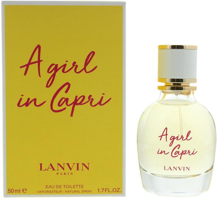 The Range | Lanvin Lanvin A Girl In Capri Eau De Toilette 50ml - Yellow Lanvin Lanvin A Girl In Capri Eau De Toilette 50ml - Yellow