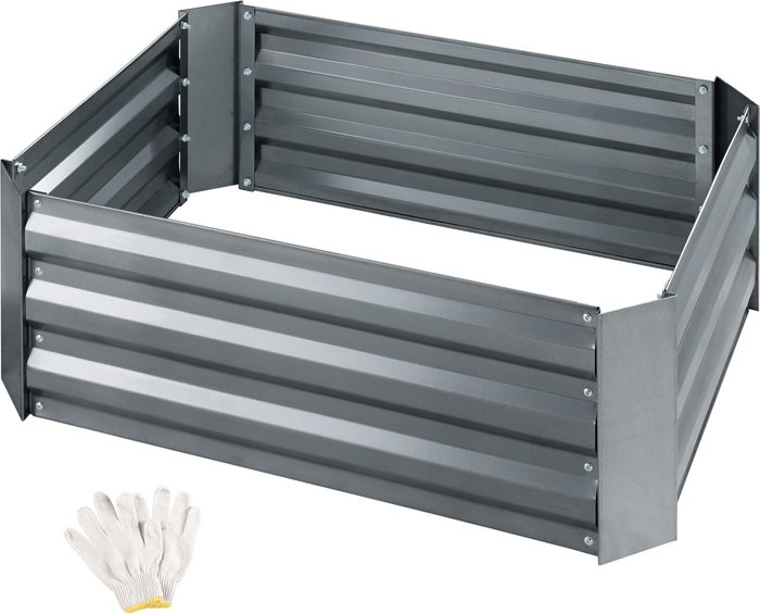The Range | TECTAKE Tectake Raised Bed Valeriana With Zinc-plating (80X60X30cm) Grey TECTAKE Tectake Raised Bed Valeriana With Zinc-plating (80X60X30cm) Grey