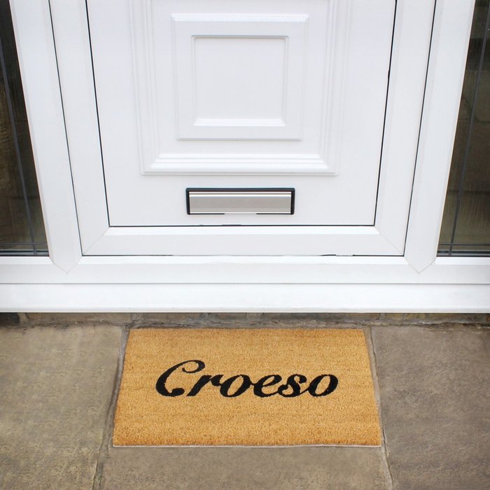 The Range | JVL JVL Croeso Latex Backed Coir Mat, 40x60cm JVL JVL Croeso Latex Backed Coir Mat, 40x60cm
