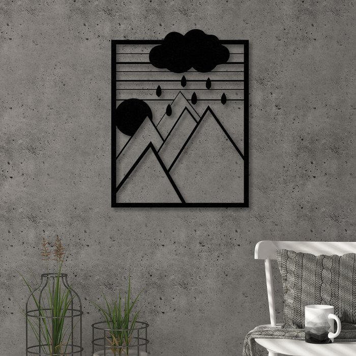 The Range | Decortie Dreamer Wall Art Metal Decorative Object - Black - Black Decortie Dreamer Wall Art Metal Decorative Object - Black - Black