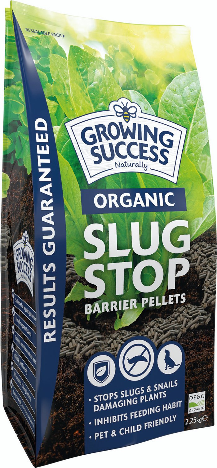 The Range | Growing Success Organic Slug Stop Pellet Barrier Pouch 2.25Kg Growing Success Organic Slug Stop Pellet Barrier Pouch 2.25Kg