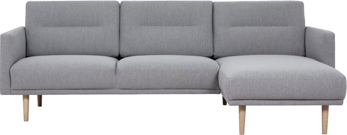 The Range | Furniture To Go Larvik Chaiselongue Oak Leg Sofa - Grey / Right-hand Furniture To Go Larvik Chaiselongue Oak Leg Sofa - Grey / Right-hand