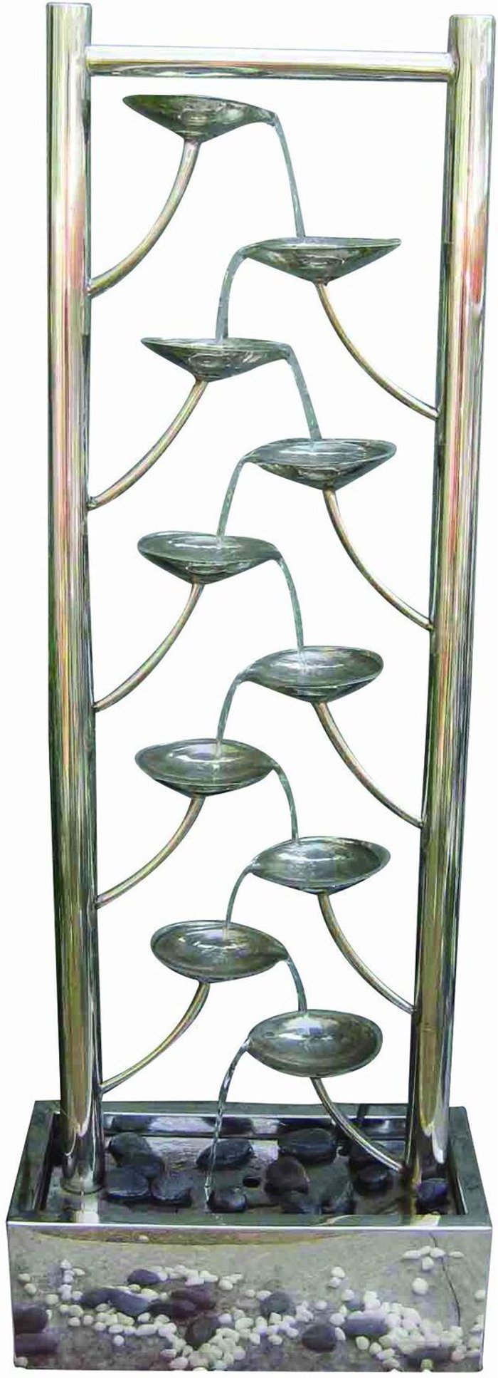 The Range | Tranquility Tranquility Santiago Stainless Steel Mains Powered Water Feature Tranquility Tranquility Santiago Stainless Steel Mains Powered Water Feature