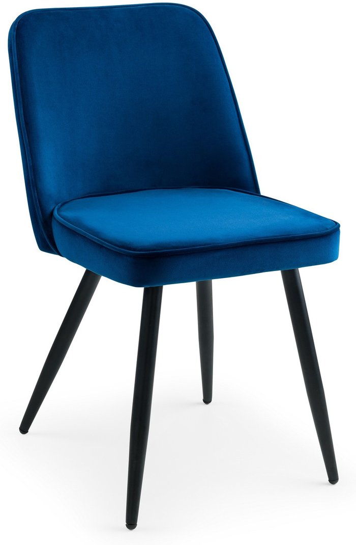 The Range | Julian Bowen Set Of 2 Burgess Dining Chairs - Blue - Blue Julian Bowen Set Of 2 Burgess Dining Chairs - Blue - Blue