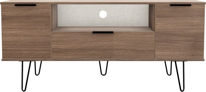 The Range | Hong Kong 2 Door 1 Drawer Wide TV Unit - Carini Walnut Hong Kong 2 Door 1 Drawer Wide TV Unit - Carini Walnut