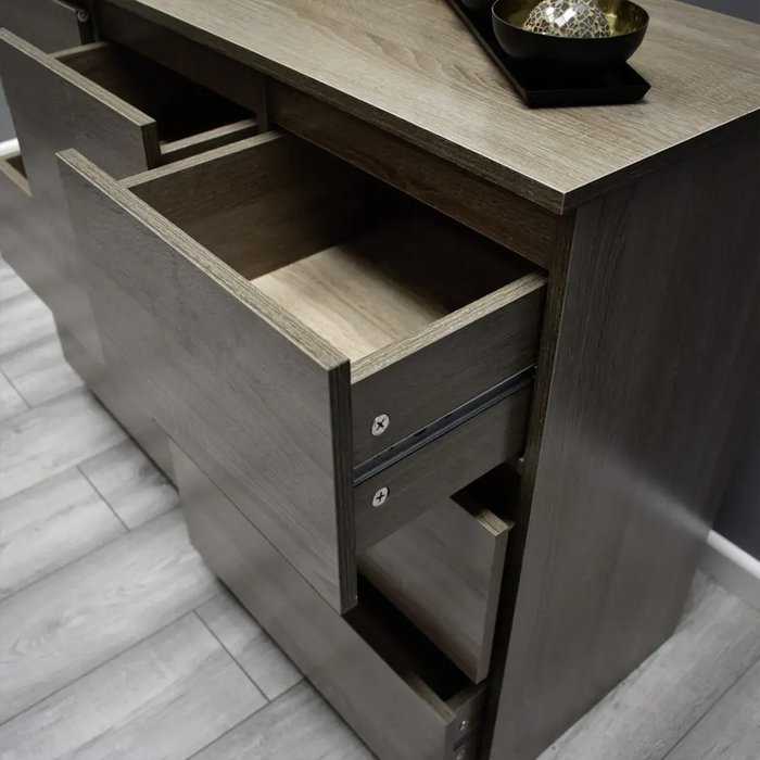 The Range | FWStyle Rustic Oak 7 Drawer Merchant Chest Of Drawers - Rustic Oak FWStyle Rustic Oak 7 Drawer Merchant Chest Of Drawers - Rustic Oak