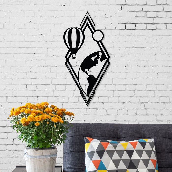 The Range | Decortie From Earth Wall Art Metal Decorative Object - Black - Black Decortie From Earth Wall Art Metal Decorative Object - Black - Black