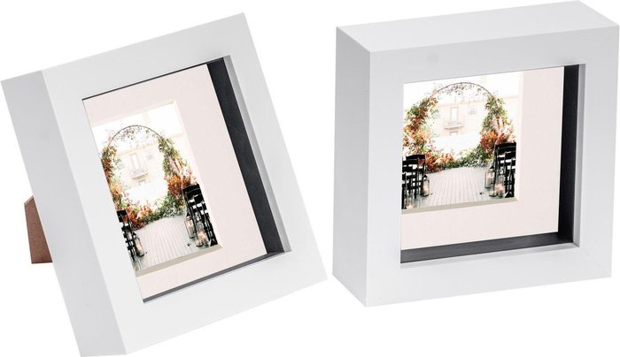 The Range | Nicola Spring 3D Box Photo Frame - 4x4 Nicola Spring 3D Box Photo Frame - 4x4