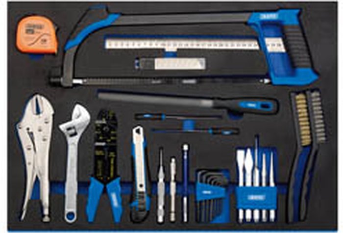 The Range | Draper Draper Tool Kit In Full Plus Drawer EVA Insert Tray (36 Piece) Draper Draper Tool Kit In Full Plus Drawer EVA Insert Tray (36 Piece)