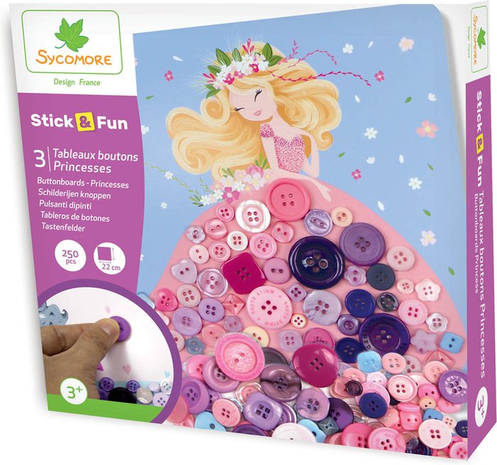 The Range | SYCOMORE SYCOMORE Stick Fun Children's Button Boards Princess - White SYCOMORE SYCOMORE Stick Fun Children's Button Boards Princess - White