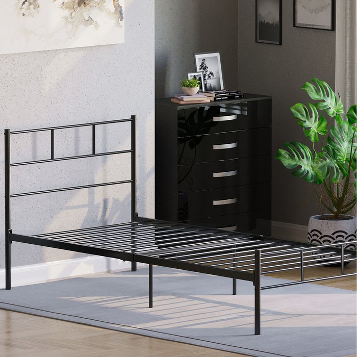 The Range | Dorset Bed Frame - Black / Single Dorset Bed Frame - Black / Single