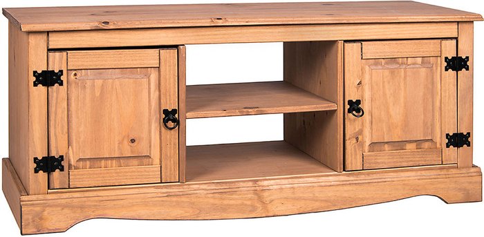 The Range | Corona 2 Door 1 Shelf Flat Screen TV Unit - Pine - Pine Corona 2 Door 1 Shelf Flat Screen TV Unit - Pine - Pine
