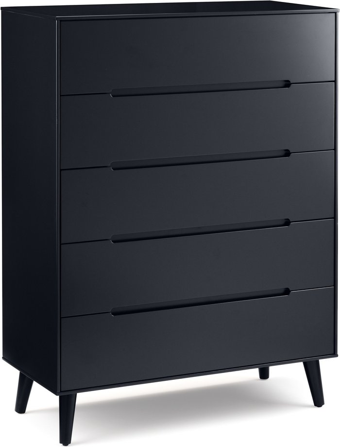 The Range | Julian Bowen Alicia 5 Drawer Chest - Black Julian Bowen Alicia 5 Drawer Chest - Black