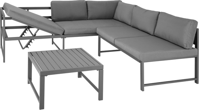 The Range | TECTAKE Tectake Garden Furniture Set Faro Grey TECTAKE Tectake Garden Furniture Set Faro Grey