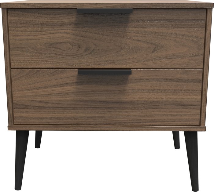 The Range | Hong Kong Ready Assembled 2 Drawer Midi Chest - Carini Walnut Hong Kong Ready Assembled 2 Drawer Midi Chest - Carini Walnut