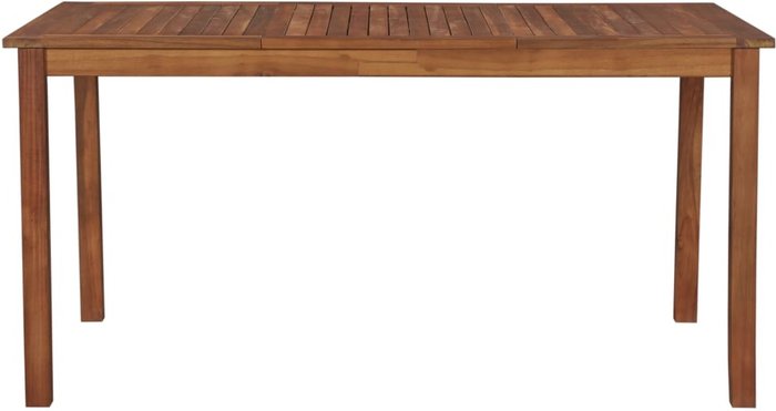The Range | Outdoor Garden Dining Table With Parasol Hole - Brown Outdoor Garden Dining Table With Parasol Hole - Brown