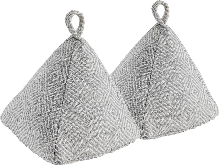 The Range | Nicola Spring 20cm Chevron Door Stop Pack of 2 - Grey Nicola Spring 20cm Chevron Door Stop Pack of 2 - Grey