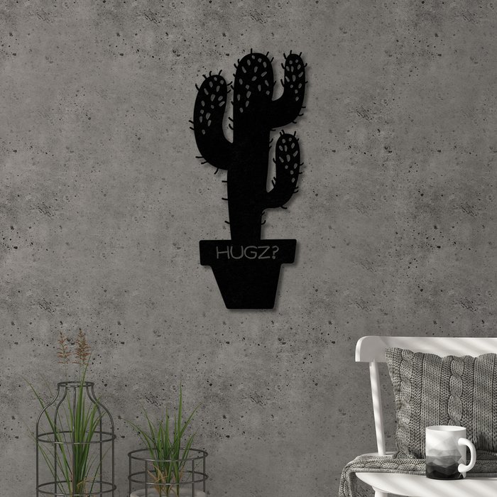 The Range | Decortie Hugz Theme Wall Art Metal Decorative Object - Black - Black Decortie Hugz Theme Wall Art Metal Decorative Object - Black - Black