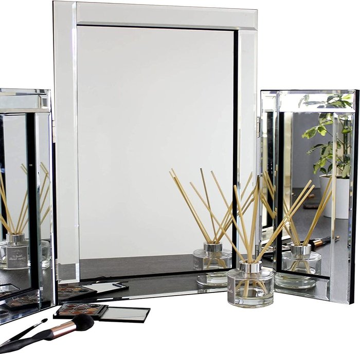 The Range | Marco Paul Tri Fold Vanity Mirror - Clear Marco Paul Tri Fold Vanity Mirror - Clear