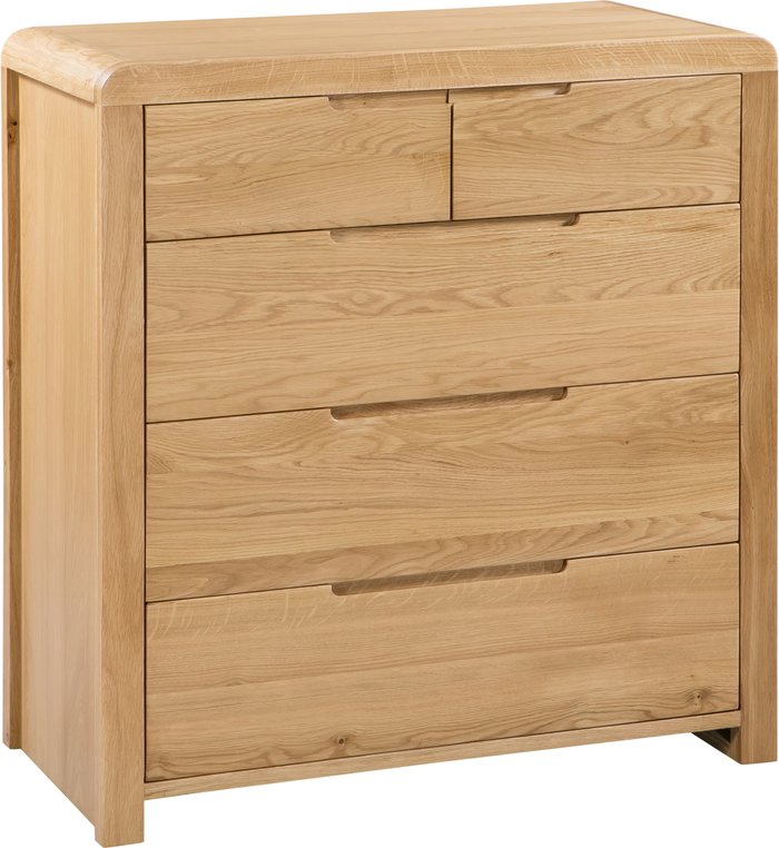 The Range | Dunelm Curve Chest of Drawers Brown Dunelm Curve Chest of Drawers Brown