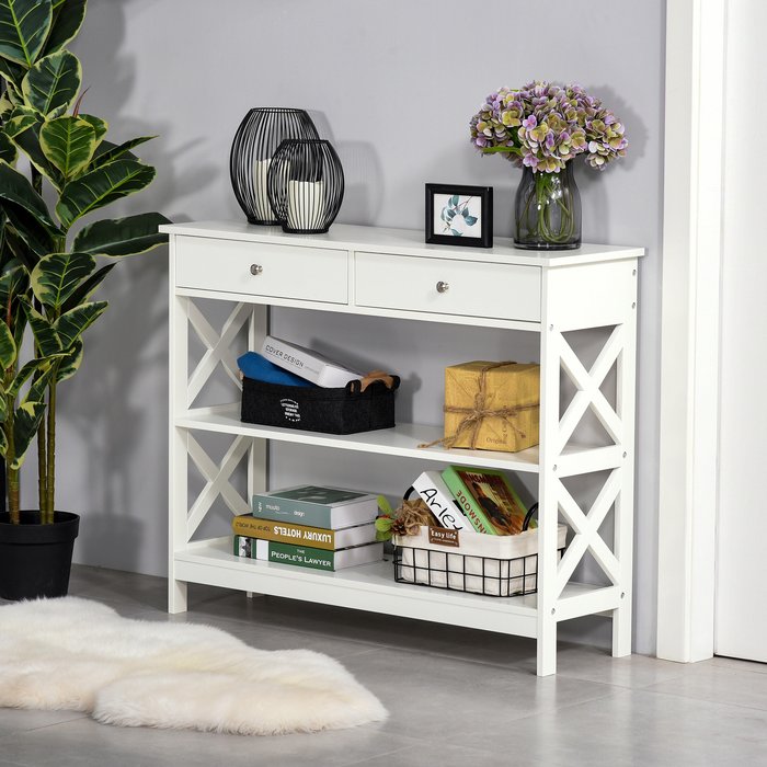 The Range | White Hallway Side table - White White Hallway Side table - White