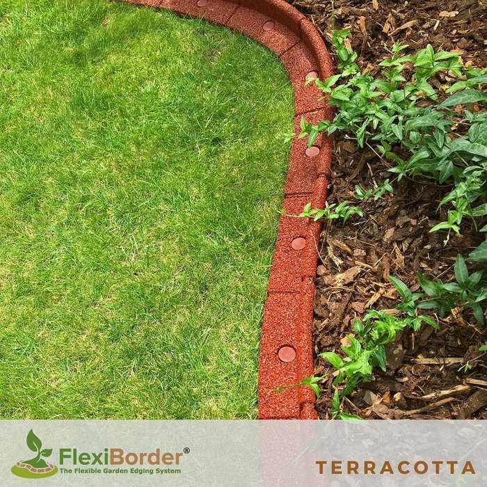 The Range | FlexiBorder FlexiBorder Flexible Garden Edging 6 x 1m Length - Terracotta FlexiBorder FlexiBorder Flexible Garden Edging 6 x 1m Length - Terracotta