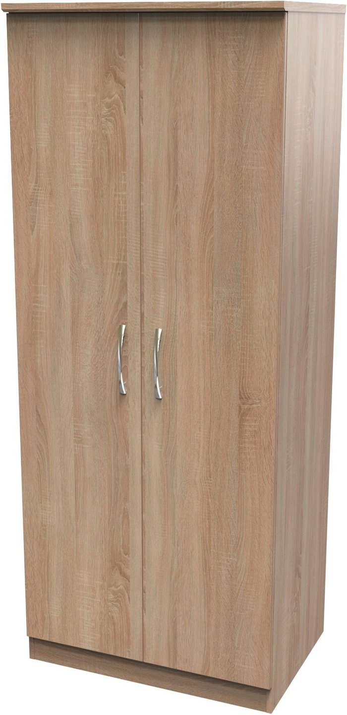 The Range | Avon Ready Assembled 2 Door Wardrobe - Bardolino (Light) Oak Avon Ready Assembled 2 Door Wardrobe - Bardolino (Light) Oak