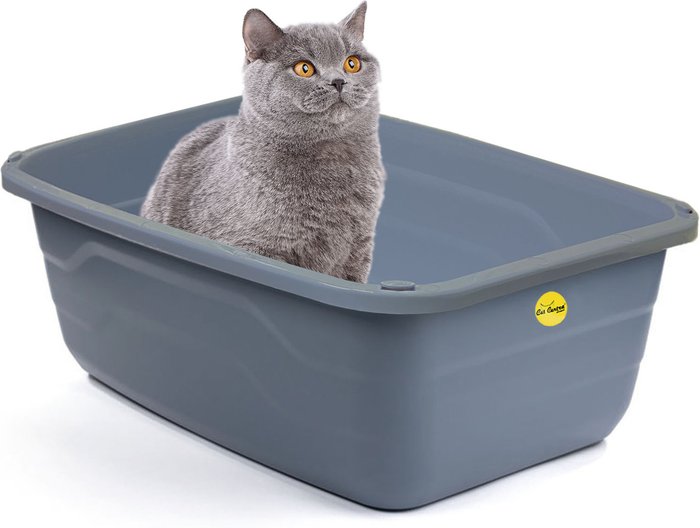 The Range | Cat Centre.direct Cat Jumbo Extra Deep Litter Tray in Grey - Grey Cat Centre.direct Cat Jumbo Extra Deep Litter Tray in Grey - Grey