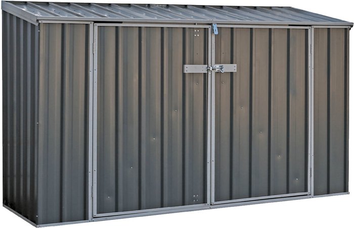 The Range | Mercia Mercia Absco 3.00m x 1.52m Grey Bike Shed Mercia Mercia Absco 3.00m x 1.52m Grey Bike Shed