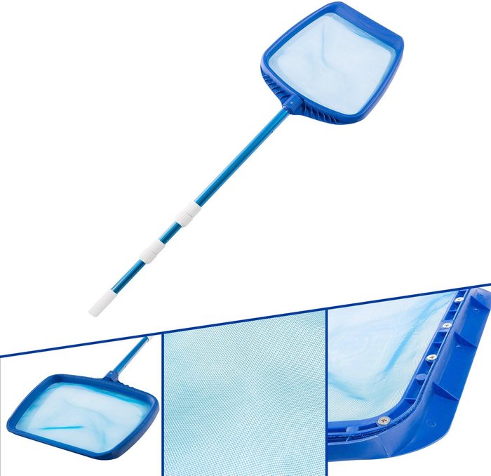 The Range | Arebos Pool Landing Net With Telescopic Rod - Blue Arebos Pool Landing Net With Telescopic Rod - Blue