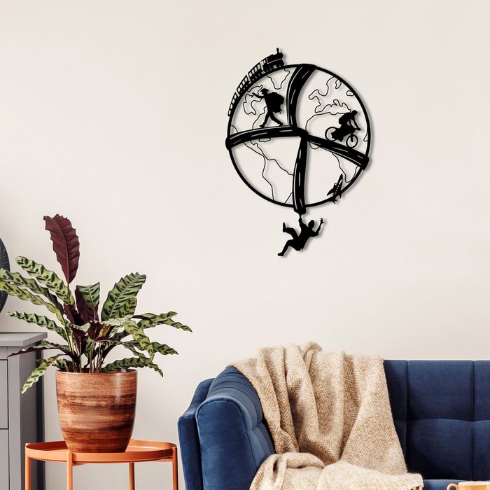 The Range | Decortie Free Soul Wall Art Metal Decorative Object - Black - Black Decortie Free Soul Wall Art Metal Decorative Object - Black - Black