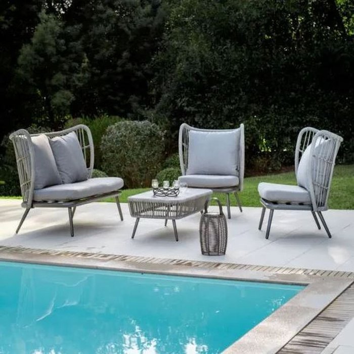 The Range | Better Garden Better Garden Chestnut 4 Seater Alu Wicker Sofa Set Better Garden Better Garden Chestnut 4 Seater Alu Wicker Sofa Set