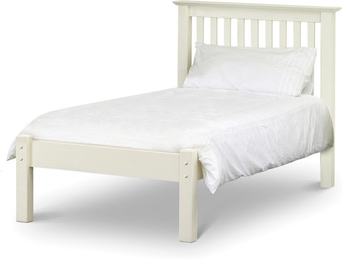 The Range | Julian Bowen Julian Bowen Barcelona Bed Low Foot End White 135cm Julian Bowen Julian Bowen Barcelona Bed Low Foot End White 135cm