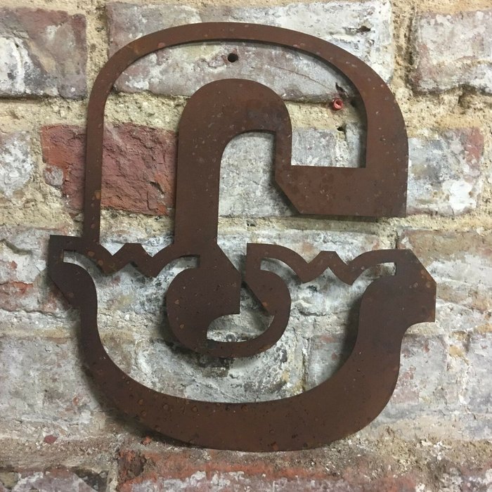 The Range | RW NORFOLK 12 inch Rusty Metal Carnival Font Letters D - rusty RW NORFOLK 12 inch Rusty Metal Carnival Font Letters D - rusty