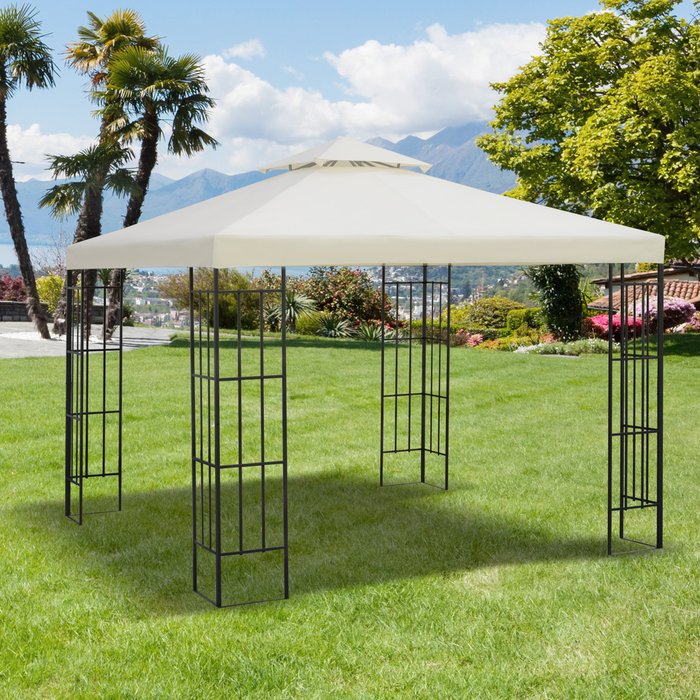 The Range | Outsunny Outsunny 3x3m Replacement Gazebo Canopy - Cream Outsunny Outsunny 3x3m Replacement Gazebo Canopy - Cream