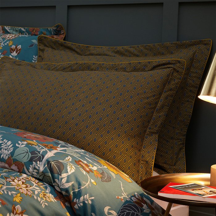 The Range | Paoletti Paoletti Bloom 200 Thread Count Oxford Border Pillowcase Pair Cotton Blue Paoletti Paoletti Bloom 200 Thread Count Oxford Border Pillowcase Pair Cotton Blue