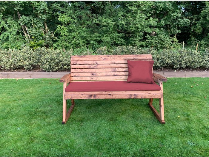The Range | Charles Taylor Charles Taylor 3 Seater Rocker with Seat Cushion - Red Charles Taylor Charles Taylor 3 Seater Rocker with Seat Cushion - Red