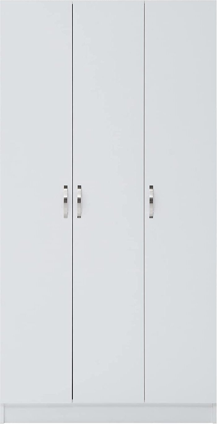 The Range | Essential 3 Door Double Wardrobe White Essential 3 Door Double Wardrobe White